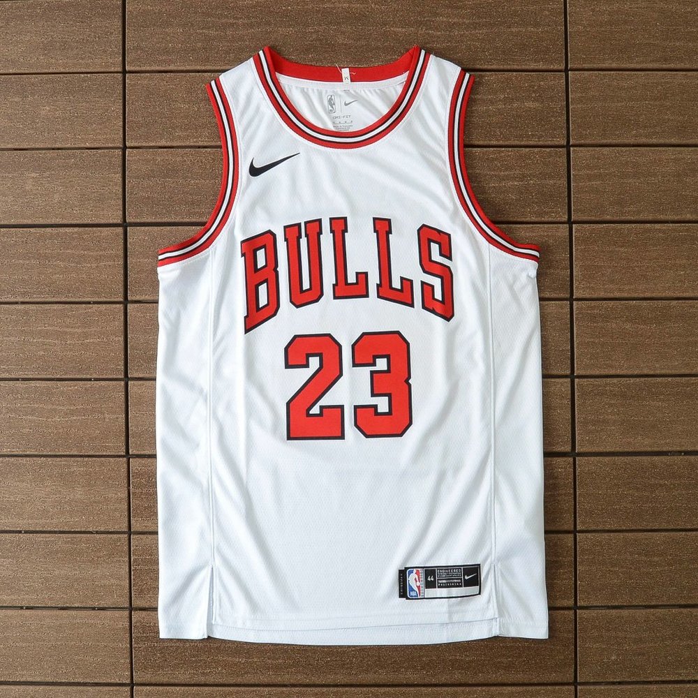 Nike Chicago Bulls #23 White Jersey - Michael Jordan